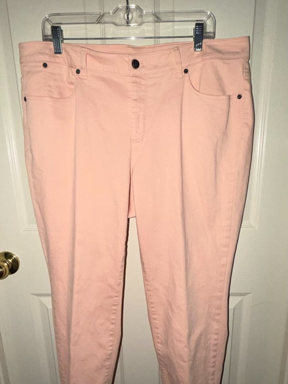 TALBOTS Heritage Slim Ankle Size 16W Peach Pants